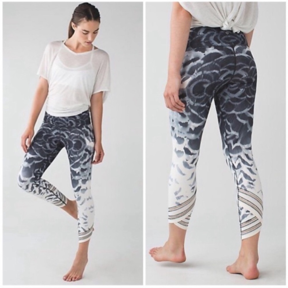 LULULEMON SET sz 6 top 4 pants SUPER RARE DEADSTOCK plume Unicorn Print & Style